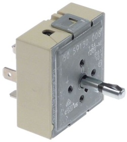Ovladač energie 120V 13A směr otáčení vlevo ø hřídele 6x4mm montážní závit M4 jeden okruh