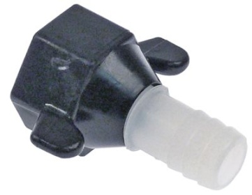 Hadicová přípojka nylon černý/bílý H výstup pro nápoje 1/2″ SHURFLO