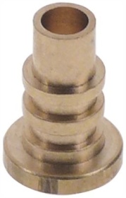 Pouzdro mosaz ø vnitřní půměr 6mm V 21,5mm D1 ø 7,8mm D2 ø 15mm
