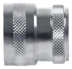 Pouzdro spojky pochromovaná mosaz typ DN13 přípojka 1/2" vnitřní závit