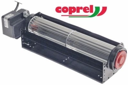 Ventilátor s příčným prouděním 16W poloha motoru vlevo ø pojezdového kolečka 45mm