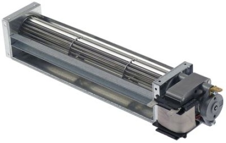 Ventilátor s příčným prouděním 11W poloha motoru vpravo ø pojezdového kolečka 30mm