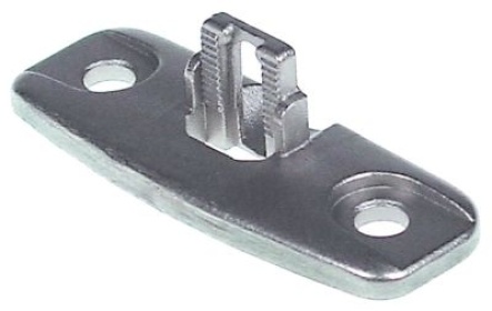 Držák V 19mm L 66mm W 23,5mm montážní vzdálenost 46mm pro dveřní západku
