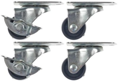 Otočné kolečko uchycení desky rozteč otvorů  -mm V 44mm 2 s brzdou a 2 bez brzdy ø 30mm