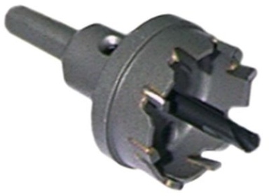 Děrovka tvrdý kov ø 33mm tloušťka až 4,0mm ø hřídele 10mm DOC až max. 10 mm