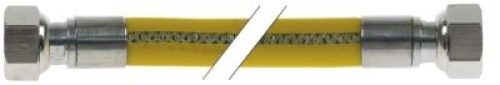 Plynová hadice L 1500mm T1: M24x1,5 T2: M24x1,5 jmenovitý ø DN12mm EN 14800