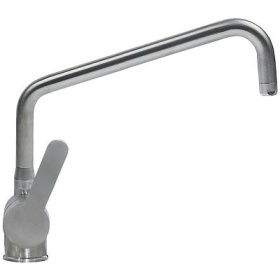 Jednopáková mísicí baterie s jedním otvorem INOX pákové madlo keramická kartuš ø47mm