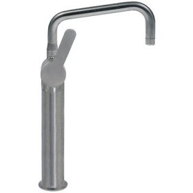 Jednopáková mísicí baterie s jedním otvorem INOX pákové madlo keramická kartuš ø47mm