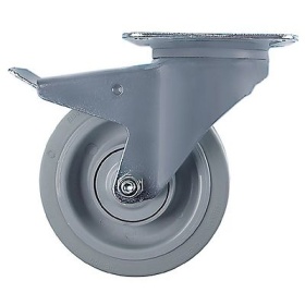 Otočné kolečko uchycení desky rozteč otvorů 105x75mm V 240mm s otočným zámkem